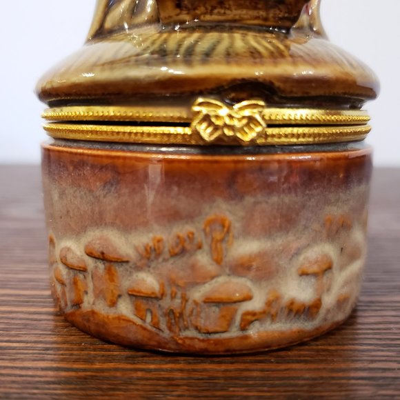 Nativity Trinket Box Christmas Porcelain Ornament Hinged Greenbrier 4.25" READ - Picture 7 of 13